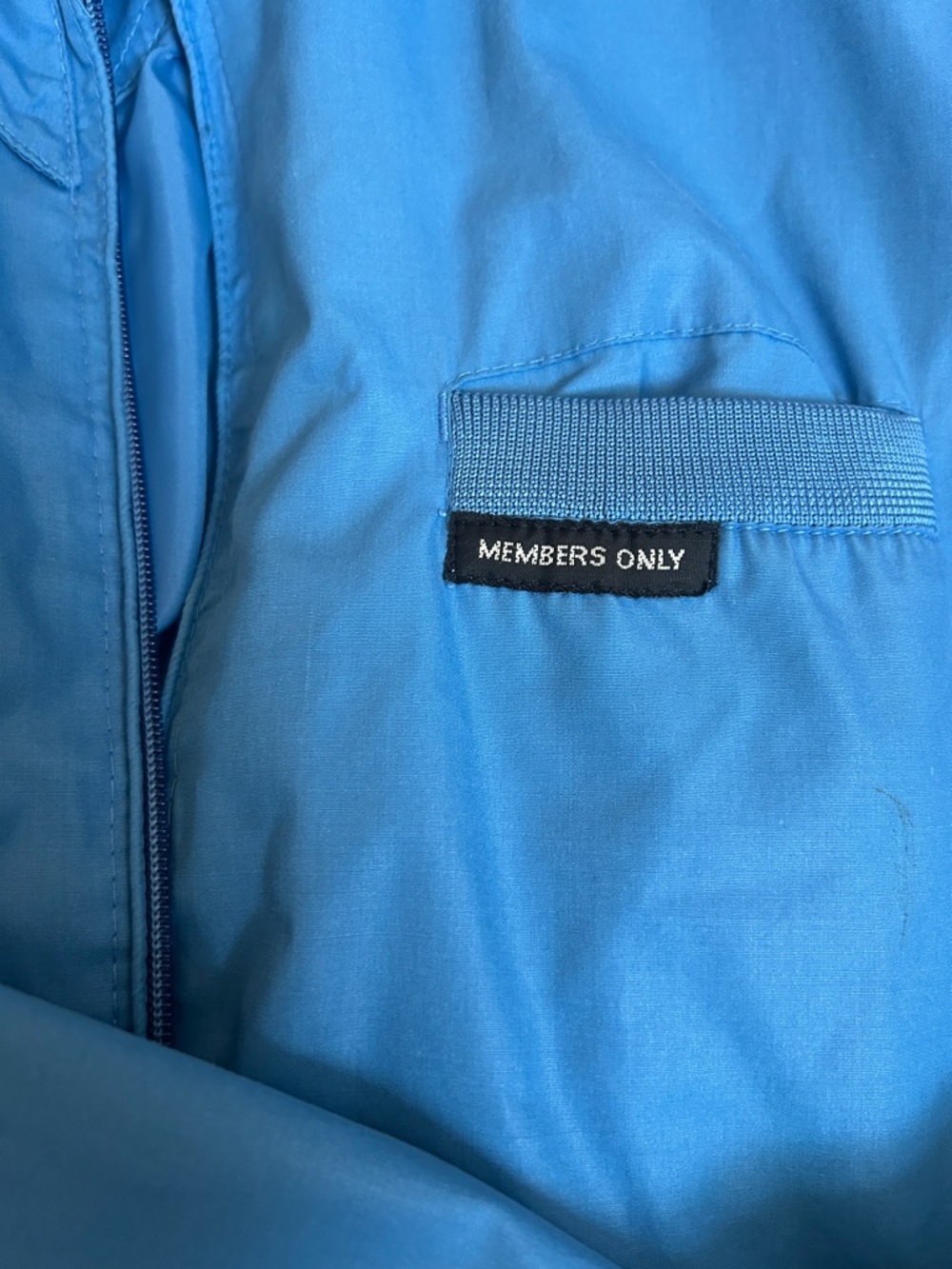 Members Only Sky Blue Bomber Jacket - Picture 4 of 9